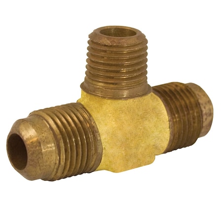 Jones Stephens 3/8in. x 1/4in. Brass Flare x MIP Branch Tee F40040